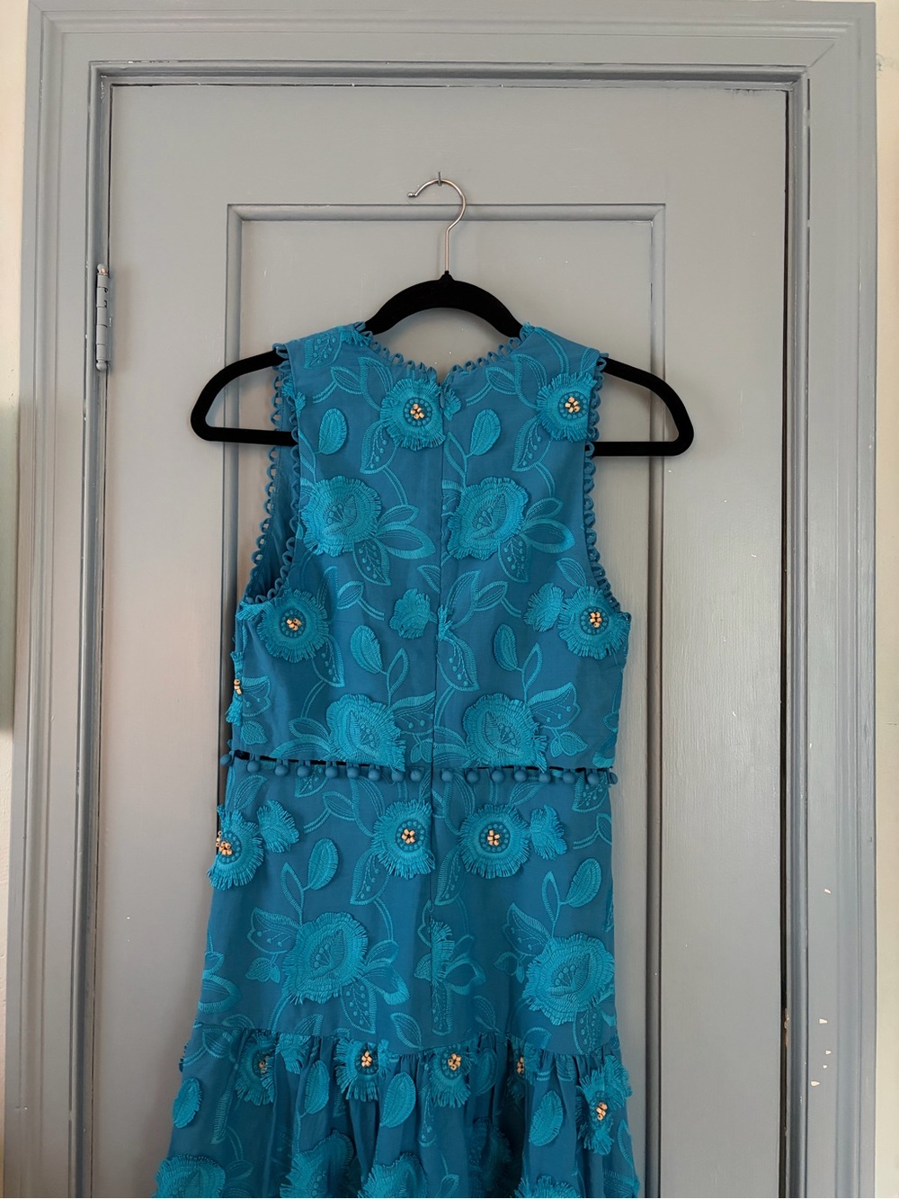 Farm rio blue 3D flower dress - Picture 7 of 8